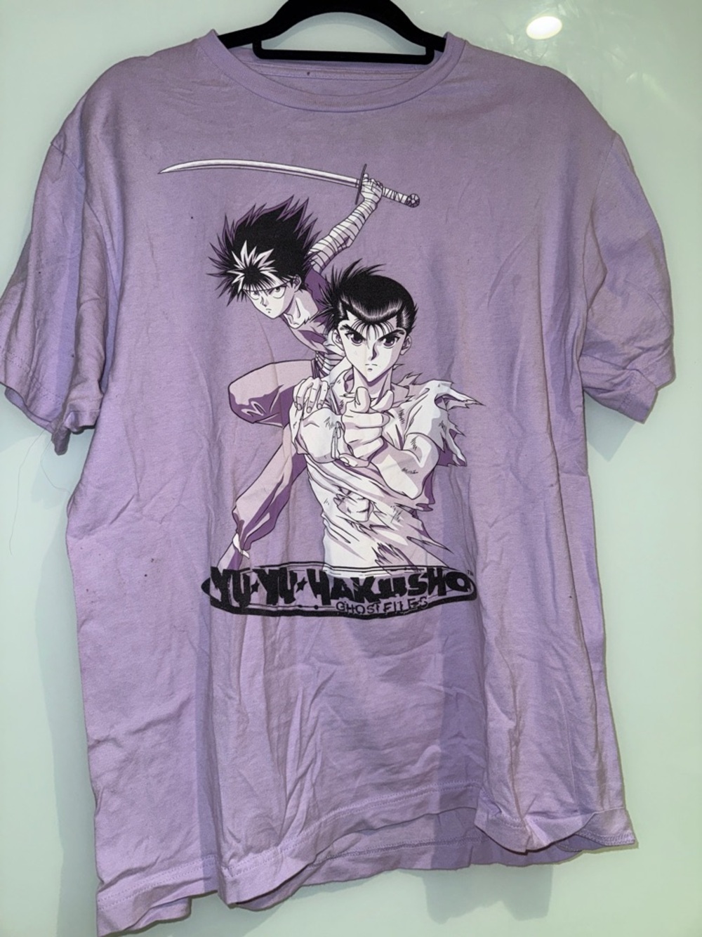 Yu-yu-hakusho ghost files, purple anime T-shirt from Crunchyroll